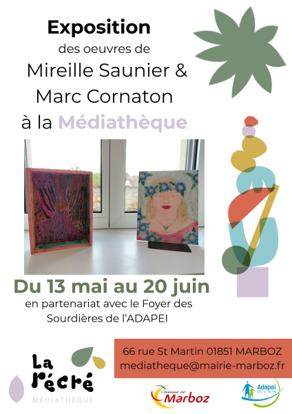 AfficheExpoMireilleSaunier-MarcCornaton