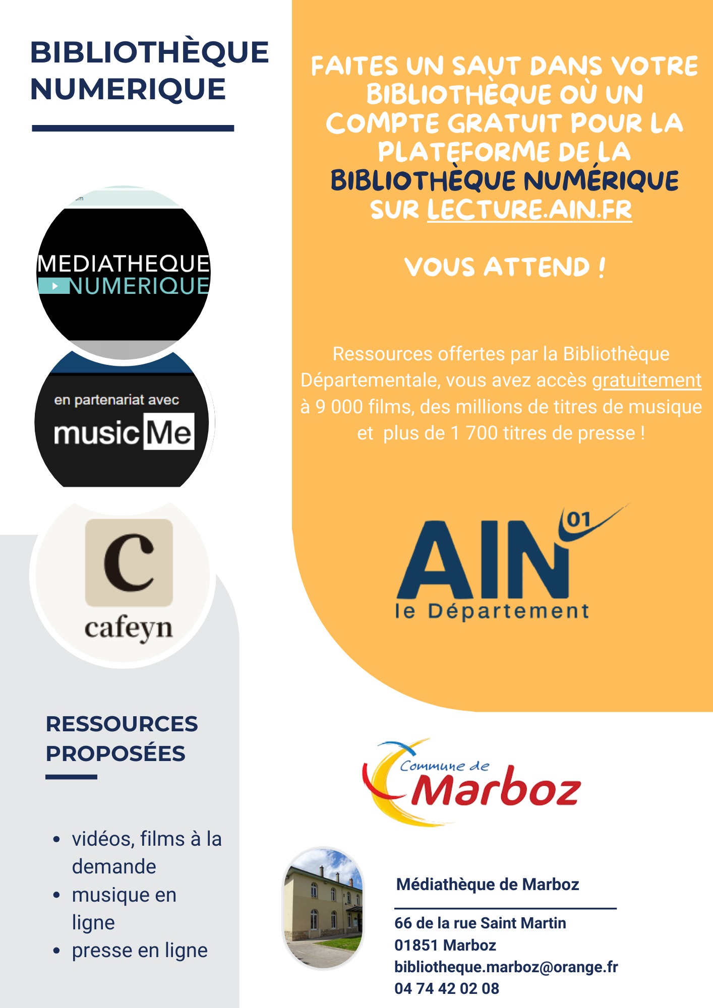 Affiche médiathèque numérique